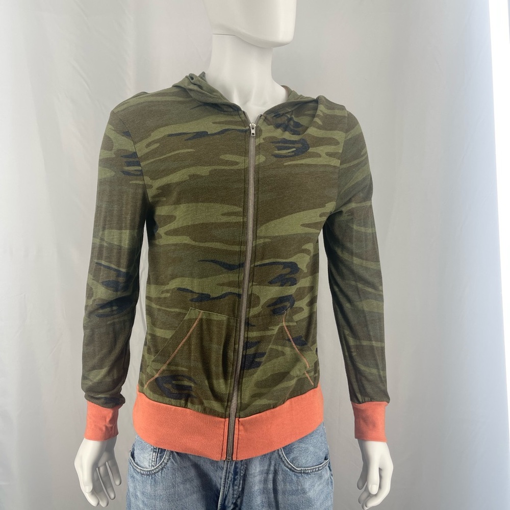 Alternative Men's Camouflage Zip-Up Sweater